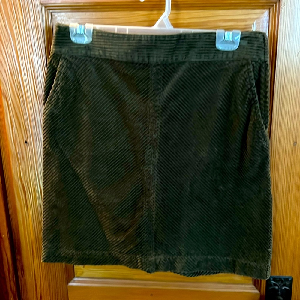 Talbots Olive green Corduroy Skirt
